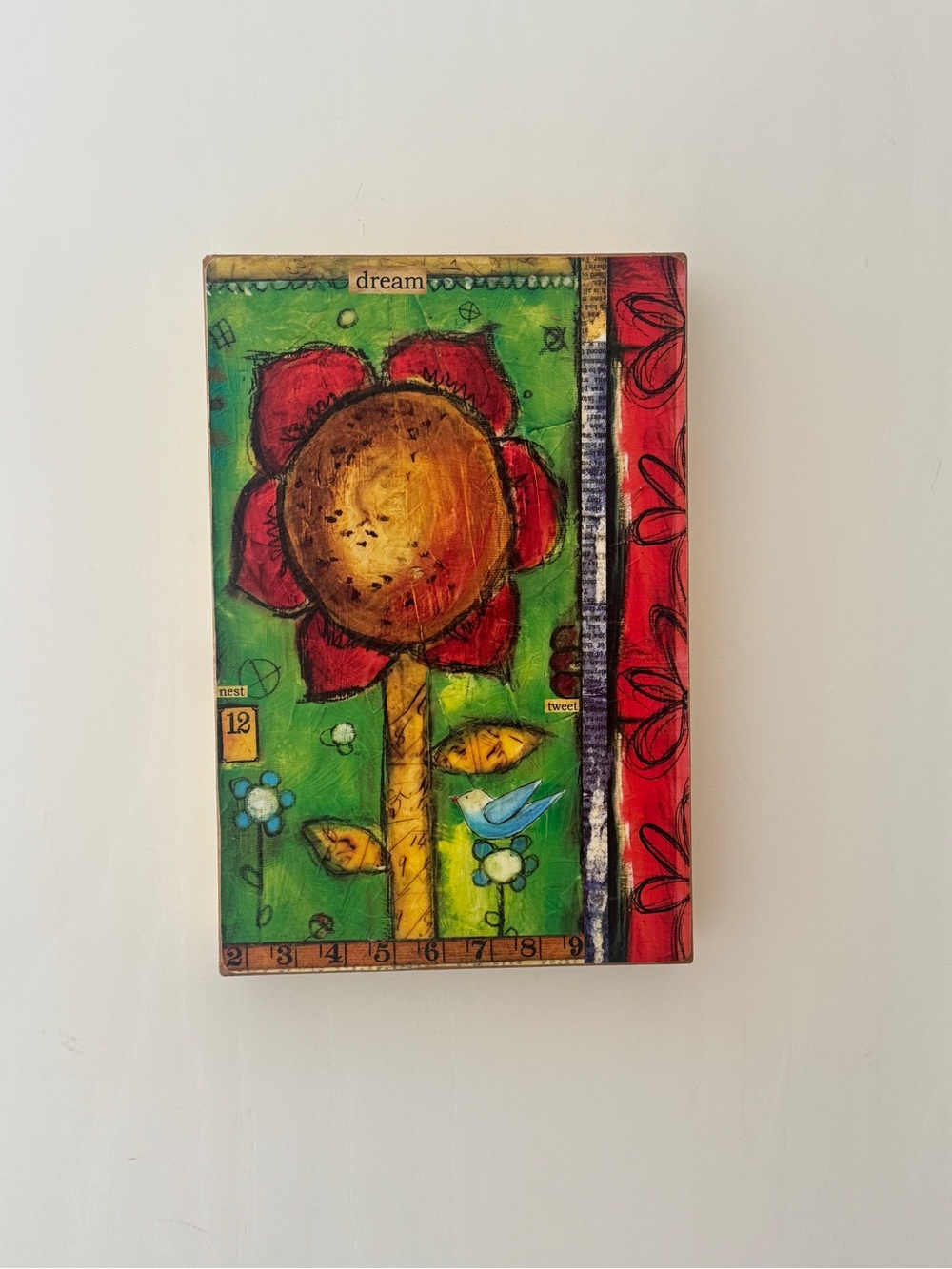 Joyful Nest By Lisa Kaus MixedMedia Collage Art Dance In The Garden 2010 Demdaco